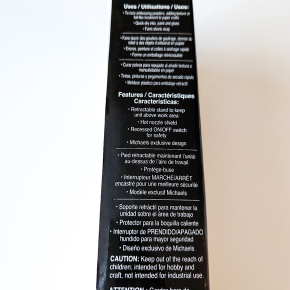 SET Embossing Heat Tool with Embossing Powders - Picture 4 of 11